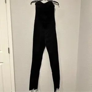 Zara Pants Jumpsuits New Zara Strapless Black Denim Trf